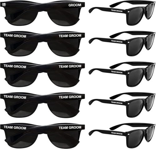 LotsBuyLots Groomsmen Gifts-10PCS Wedding Sunglasses Bachelor Party Favors for Groom,Team Groom (Team Groom)