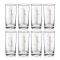 Bride Squad Highball Drinking Glasses Set of 8, GroomBrideGifts Bridal Party Wine Glasses, Bachelorette Party Cups Gifts.