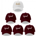 GroomBrideGifts Bride Squad Hats Bridesmaid Gifts - Set of 6 Bachelorette Party Favors Decorations.