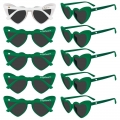 GroomBrideGifts Bridesmaid Gifts Heart Shaped Sunglasses - Set Of 10 Pcs Bachelorette Party Favors Decorations Accessories