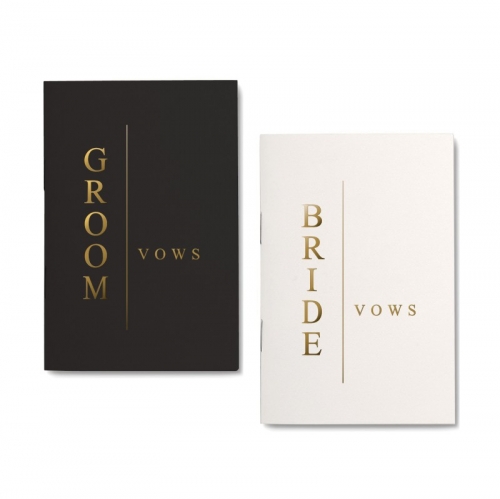 GroomBrideGifts Wedding Vow Book for His and Hers, Soft Touch, Perfectly Sized Bride and Groom Vow Books, Wedding Essentials, Wedding Registry Ideas, His and Hers Gifts