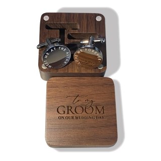 GroomBrideGifts Cuff Links Mens Groom Wedding Gifts CuffLinks.