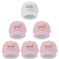 GroomBrideGifts Bride Squad Hats Bridesmaid Gifts - Set of 6 Bachelorette Party Favors Decorations.