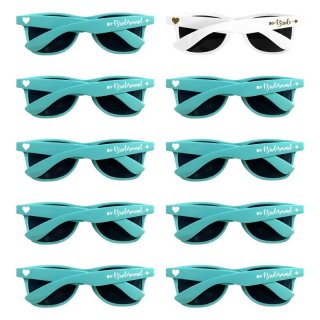 GroomBrideGifts 10 Pairs Bridesmaid Gifts Sunglasses Bachelorette Party Favors Decorations For Women.